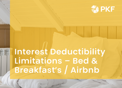 Interest Deductibility Limitations – Bed & Breakfast’s / Airbnb